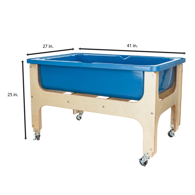 Table de sable et d'eau Deluxe Tot, Non, Bleu, H 20 po x l 27 po x P 41 po