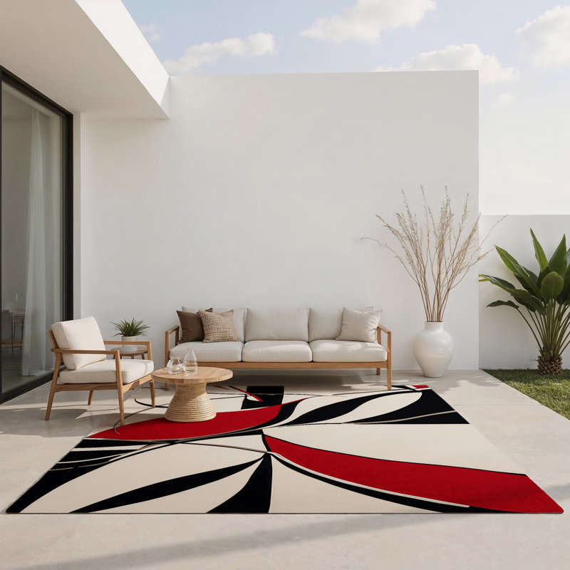 Tapis intérieur et extérieur Celestial Rift, Rectangle 1 pi 6 po x 2 pi 6 po