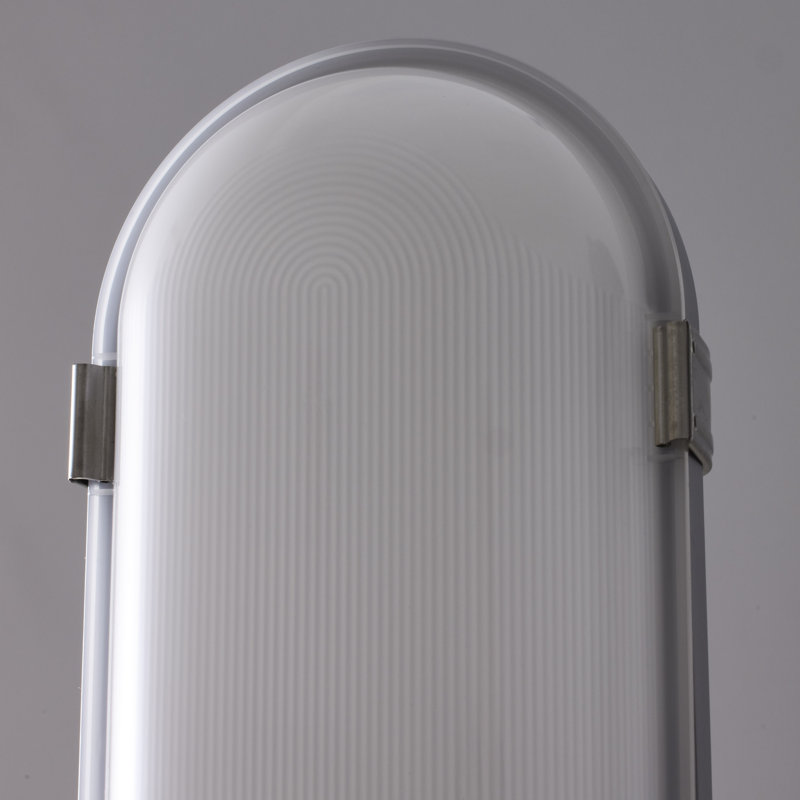 4 Foot Vapour Proof Linear Fixture with Integrated Microwave Sensor CCT & Wattage Selectable, 120-347 Volt