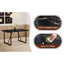 Table de style industriel avec pieds en métal noir, plateau épais de 1,5 po, pour bureau, cuisine, terrasse, salle à manger moderne simple 55 * 31,4, 4-6, espace-502104595