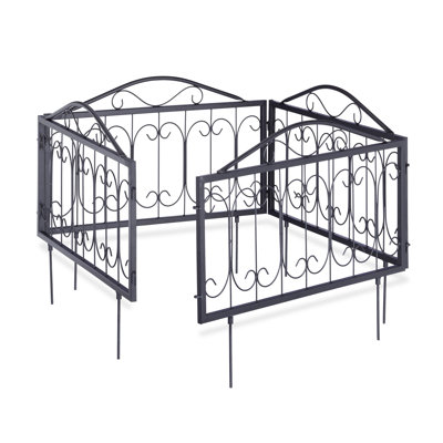 Aatikah 47cm H x 56.5cm W Metal Fence Panels