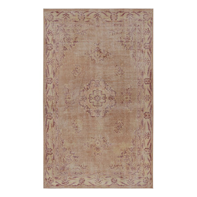 Rug & Kilim Rectangle  5'11”x9'9” Wool Area Rug In Red;beige;pink