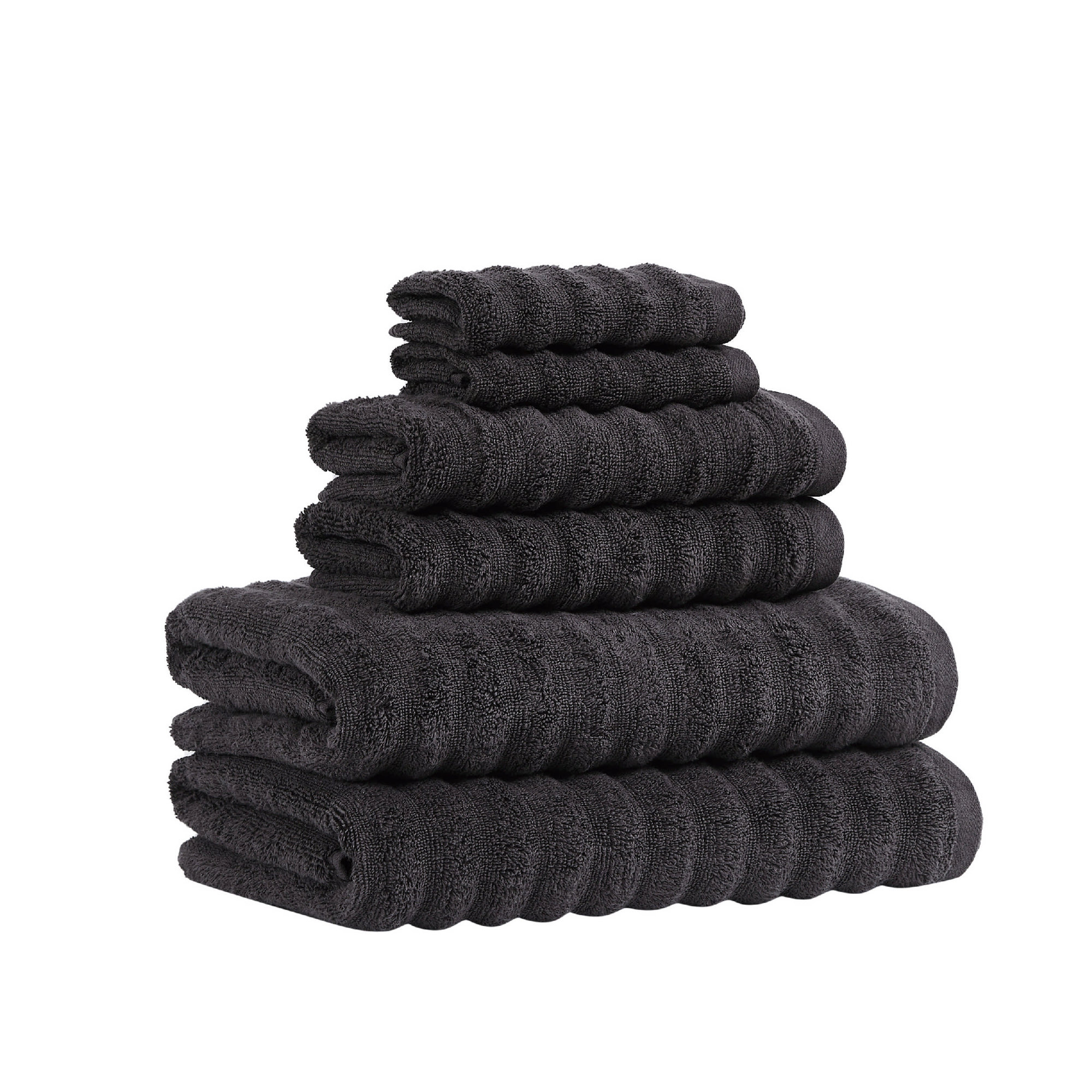 Camren 6 - Piece Towel Case Pack, Black