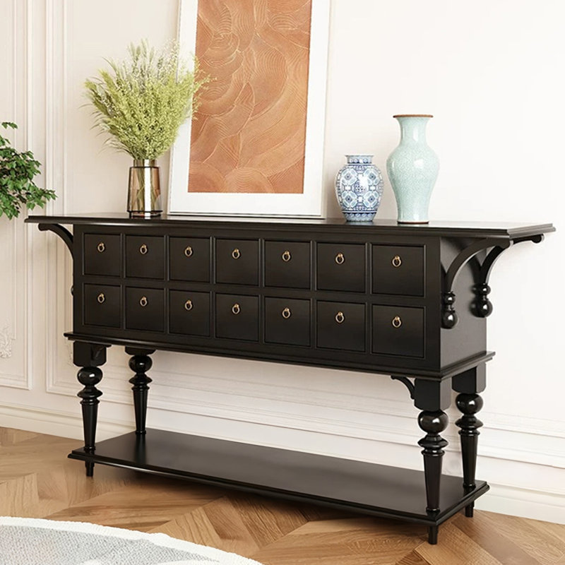 Console américaine de style américain, Noir