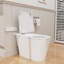15.75"H Modern Heated Seat Smart Bidet Toilet with Ambient Light, Auto-flush, Air Drying, and Remote Control