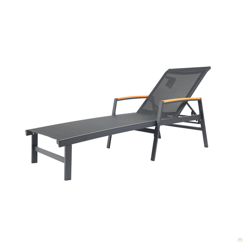 Chaise Lounge, Black, Black