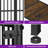 Large Foldable Dog Crate Furniture, Assembly-Free Dog Crate With Adjustable Bowls And Name Tag For Small, Medium, Large Dog-34654246