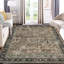 10 x 13 tapis lavable antidérapant antidérapant tapis rétro oriental grand tapis d'intérieur rétro floral patiné à faible épaisseur pour le salon de la chambre à coucher,-998657795