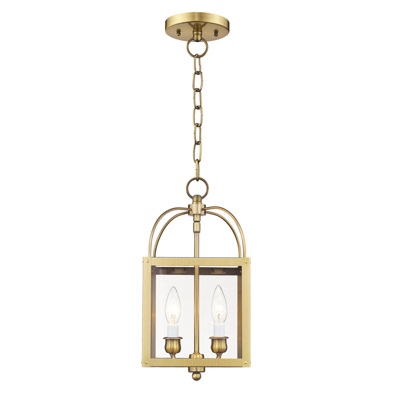 Amores 2 - Light Pendant, Antique Brass, Clear