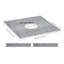 Ensemble de trottoir de douche 36 po x 36 po en mousse EPS, PEHD, XPS, PE 1 ensemble de drain central imperméable facile à installer