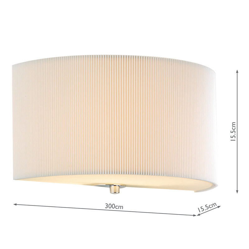 Kiera Flush Mounted Sconce, Cream