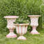 Rosy Stripe Tabletop Urn