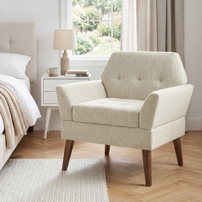 Chaise d'appoint Newtin, Beige