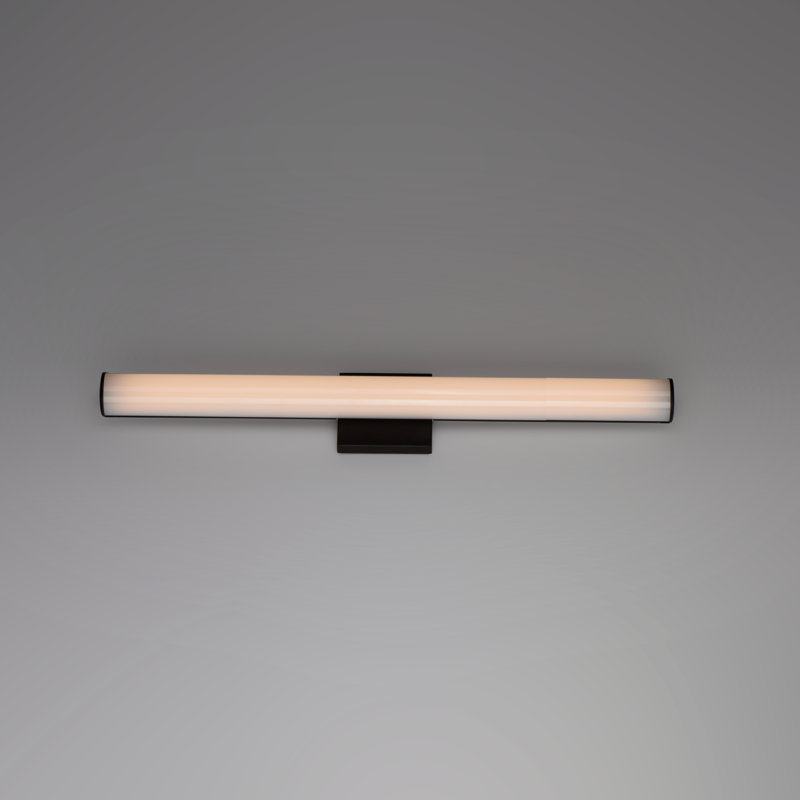 Barre d'éclairage de salle de bain 1 lumière DEL Aylor, Noir