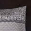 Ensemble de courtepointe réversible en jacquard 6 pièces avec coussins décoratifs gris / taupe double / grand-128954508