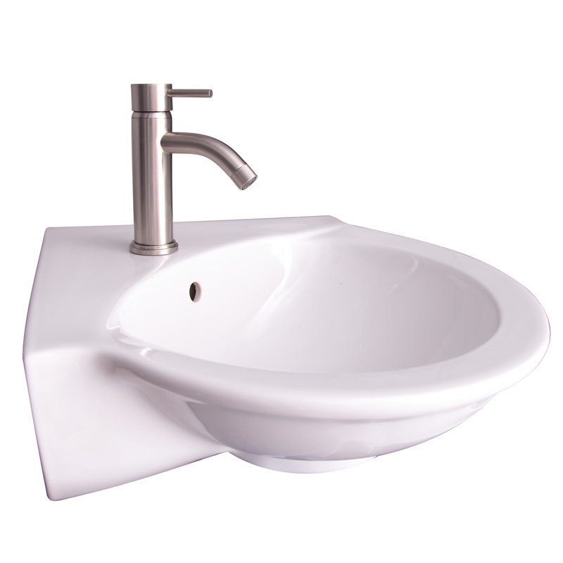 Barclay Evolution 23.5'' Vitreous China Specialty Bathroom Sink with Overflow, White