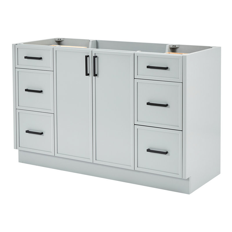 ARIEL Kelly 54 Single Bathroom Vanity Base Only, Gray