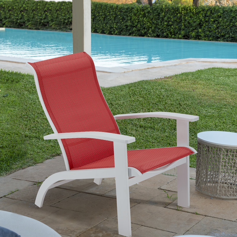 Chaise Adirondack pour l'extérieur, Rouge