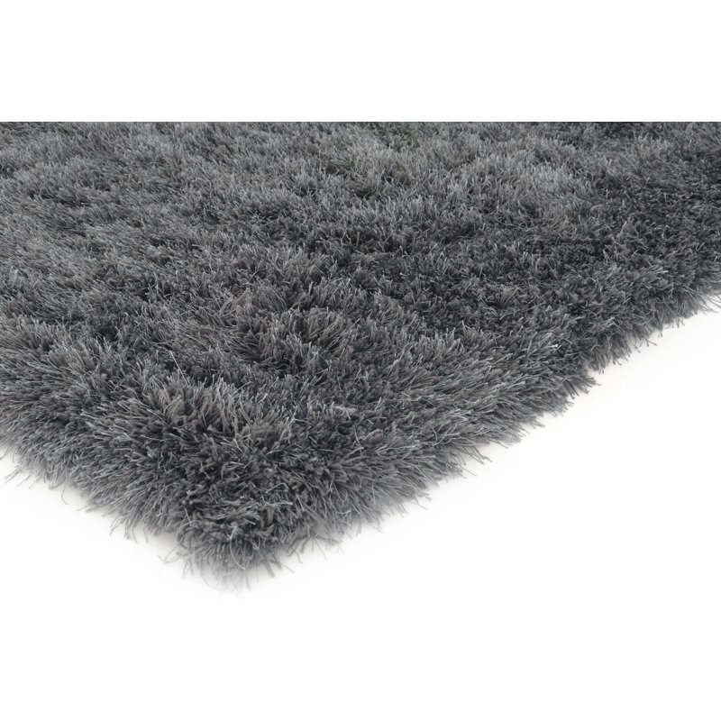 Solid Colour Shag Area Rug Set, Rectangle 120 x 170cm