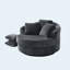 Fauteuil pivotant à 360 °, fauteuil de détente moderne en velours côtelé-129598790