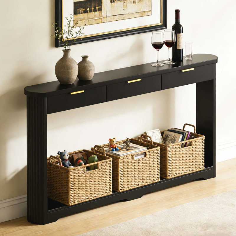 Canapé avec rangement Wavy-Design, Noir