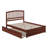 Marlton Solid Wood Platform Bed with Panel Footboard and Trundle-96140396-133082212