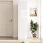 Grande armoire de cuisine, P 15,83 po x l 23,01 po, l 71,64 po, blanc, panneau de particules +, 3 tiroirs, lignes de rangement modernes Vibe Clean