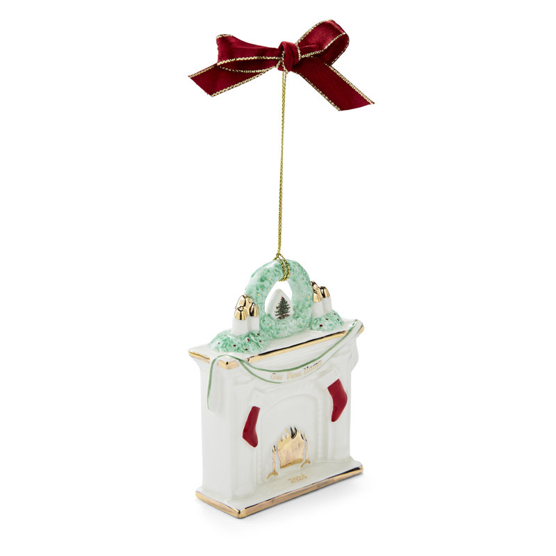 First Home Fireplace Ornament Dated 2024