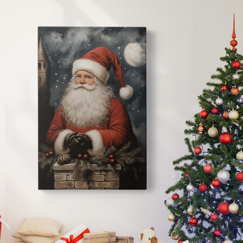 Art des Fêtes de Noël - Toile tendue avec châssis - Série 2-CLIV, H 12 po x l 8 po