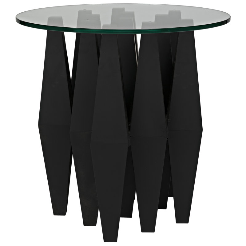 Soldier Glass End Table