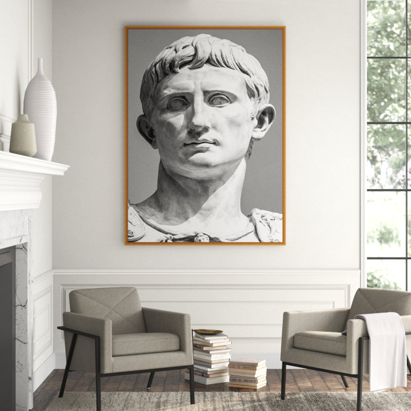 Caesar' Framed Graphic Art Print on Canvas