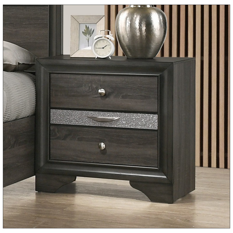 Newnan 26'' W Nightstand, Gray