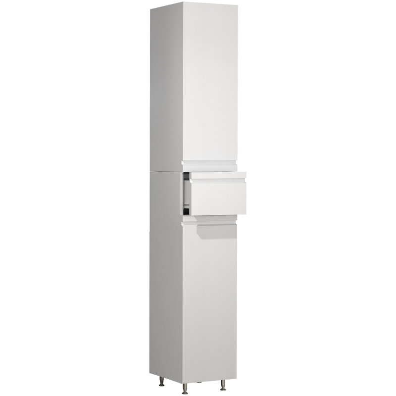 Audranna Freestanding Bathroom Cabinet, White