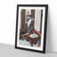 Lady Writing a Poem by Yashima Gakutei - Picture Frame Painting Print-55582412-55582414