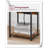 Mosan 15.2'' W Metal Nightstand