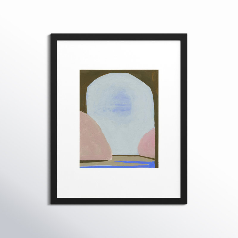 Morning Sky 3 Painting by Andrea Stokes, Black Framed, 20" H x 16" W