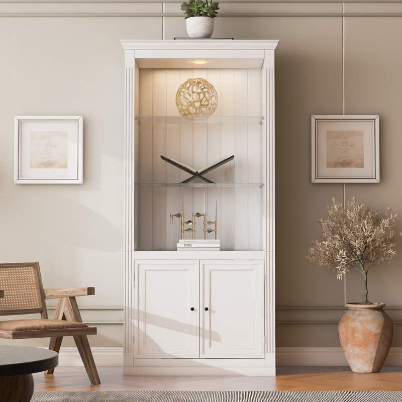 78.75''H 4-Tier Display Shelf, White