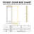 Frosted Glass 5-Lite Sliding Pocket Door White Standard Door with Hardware Kit Set-90706812