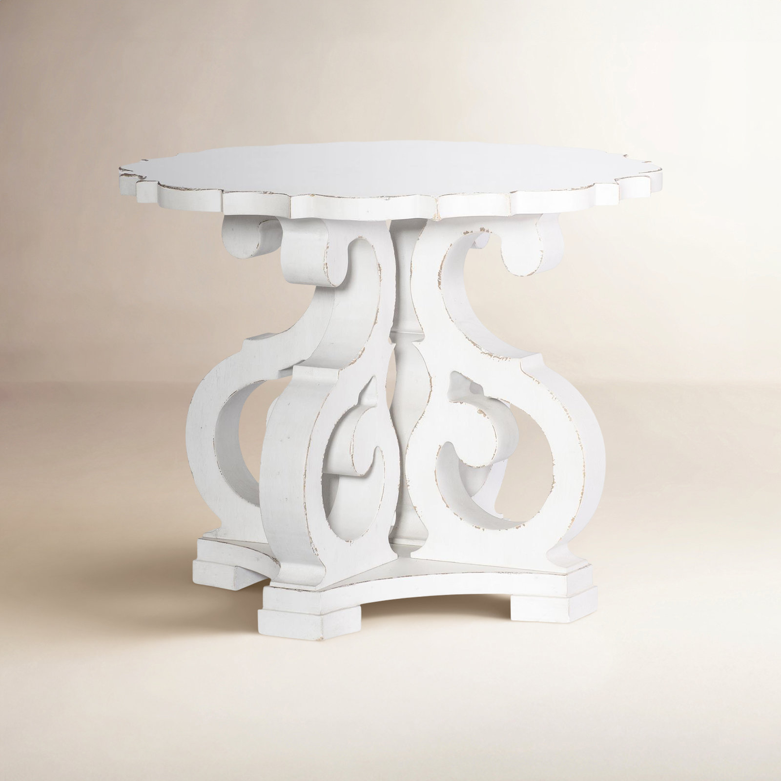 Country Living 30" End Table, White