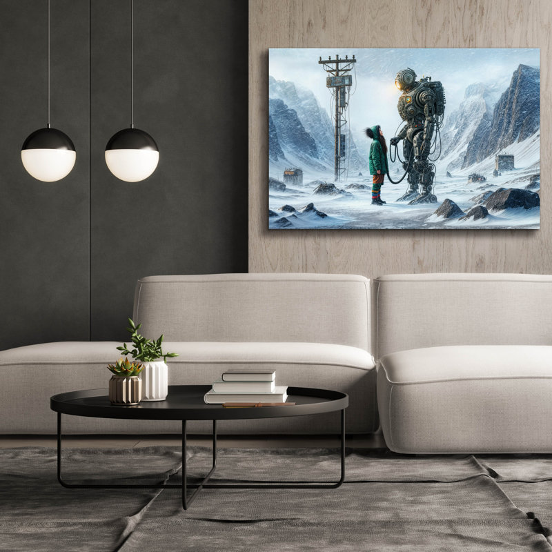 'Plug In' by Rey Klimt Canvas Wall Art, 40" H x 60" W x 1.5" D