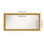 Townhouse Gold Non-Beveled Bathroom Wall Mirror-1016737339