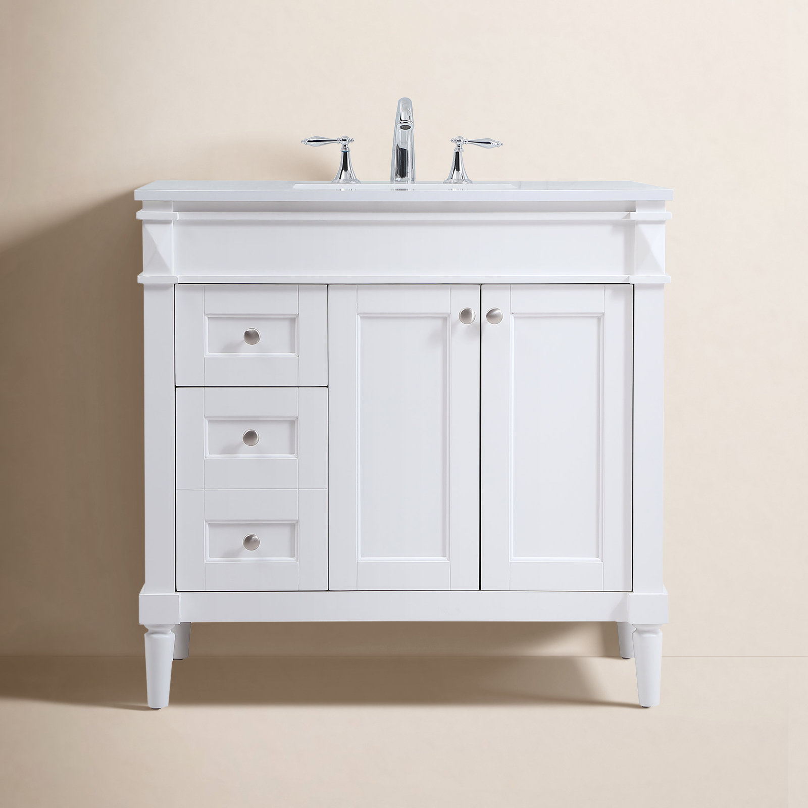 Readington 36'' Single Bathroom Vanity, White