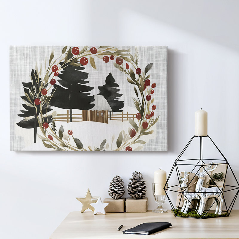 Christmas Holiday Arts - Toile tendue avec châssis XMA171608, H 24 po x l 36 po