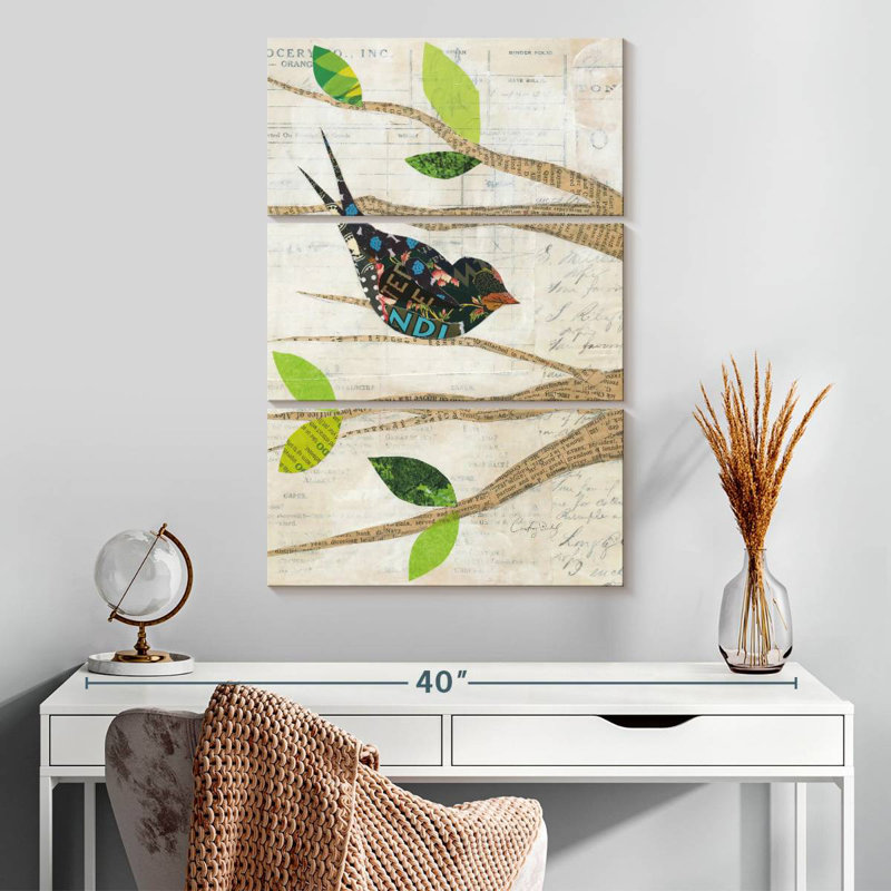 Brampt Birds In Spring III, 32" H x 20" W