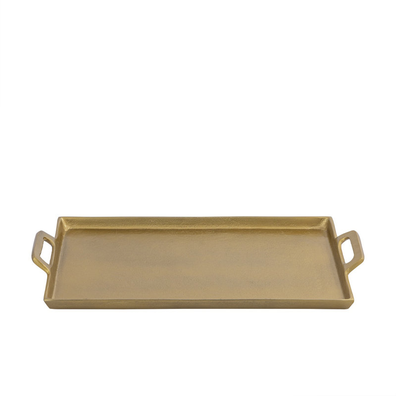 Aluminum Tray, 0.5" H x 20" W x 11.5" D, Brass