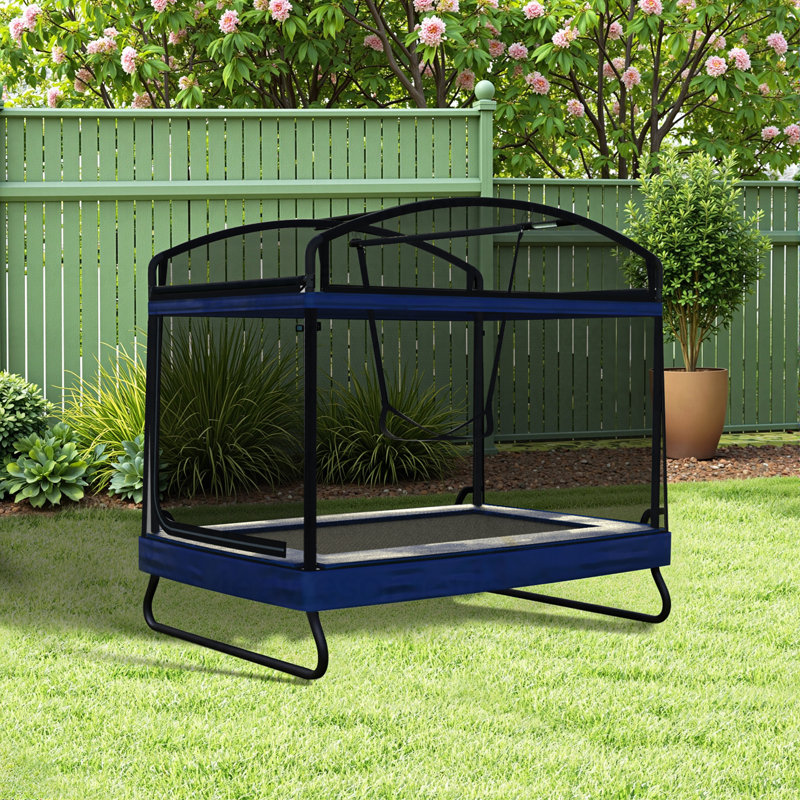 Trampoline carré d'extérieur carré 4 * 6Ft pour enfants adultes long trampoline rectangulaire
