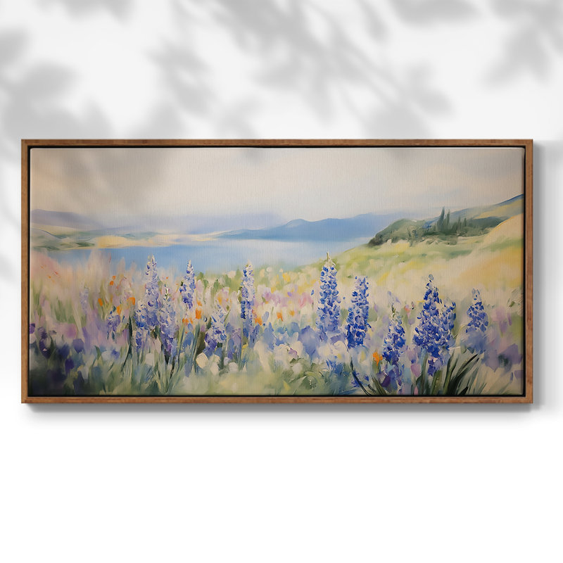 Botanical Series-CCL XXIX- Toile tendue avec châssis tendue, prête à être accrochée, H 21 po x l 41 po, Noyer