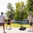 HOMCOM Adjustable Height 71cm W Mounted Basketball Hoop
