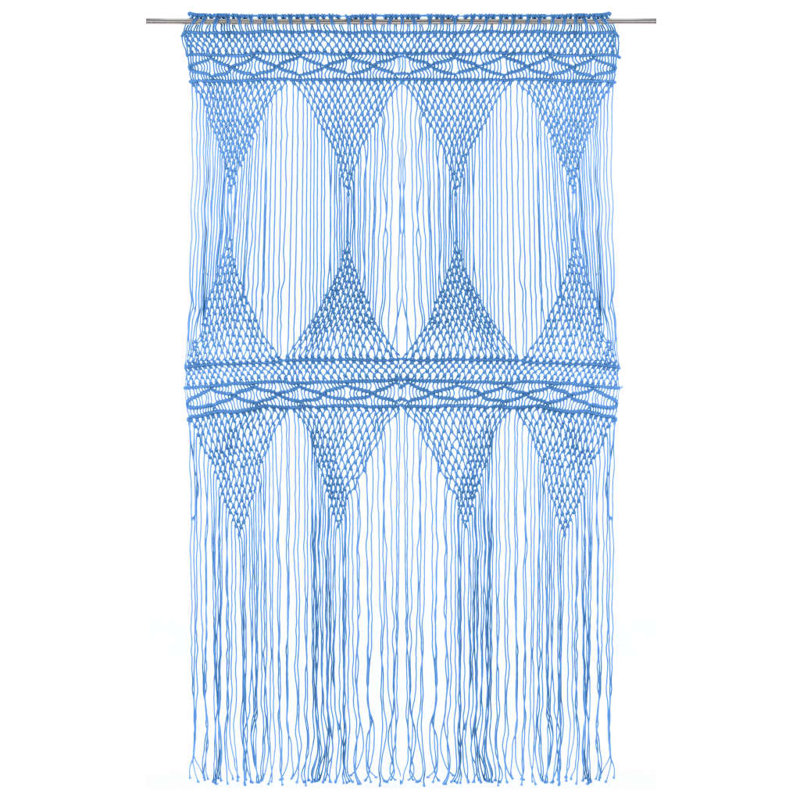 Lasseter Sheer Curtain Single Panel, Blue