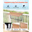 Balcony Hanging Table 39 in Outdoor Patio Railing Bar Table Adjusable